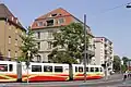 Straßenbahn am Berliner Platz