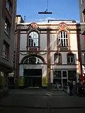 Eingang zum ehemaligen FITA-Palast an der Lindenstraße (2009)