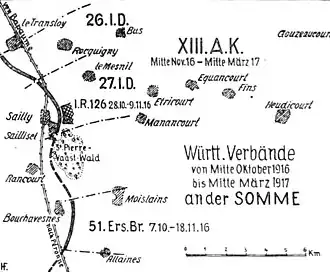 27. Inf. Div. 1916 an der Somme