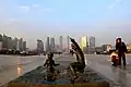 Der Xinghai Platz ist der größte städtische Platz der Welt