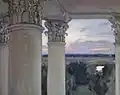 Aus dem Fenster des alten Herrenhauses Wwedenskoje (1897)