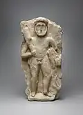 Relief mit Darstellung des Herakles, aus Dura Europos; provinzieller lokaler Stil