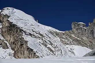 Gipfelaufbau des Yalung Ri von Osten