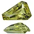 Gelbgrüner Saphir, unbehandelt, 0,67&nbsp;ct