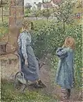 Femme et enfant au puits