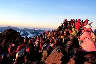 Auf dem Yushan-Gipfel