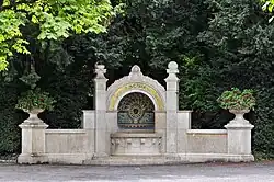 Bluntschlibrunnen, General-Guisan Quasi, Eingang Arboretum, 1909