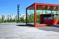 Der Oerliker-Park mit dem Blauen Turm