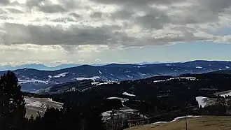 Blick vom Mödringbergzug über das Gurktal zum Zammelsberger Rücken