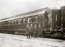 Hofzug des Zaren für 1435 mm Spurweite (Aufnahme von 1899)