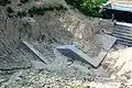 Anlässlich des Baues einer neuen Warschauer Stadtautobahn im Jahr 2010 freigelegte Befestigungsstrukturen