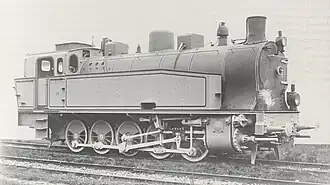 Werkfoto der Lokomotive für die Zeche Friedrich Heinrich