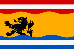 Flagge des Ortes Region Zeeuws Vlaanderen