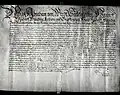 Die Bauern von Englis­berg kaufen sich von der Steuerpflicht los, Urkunde datiert 1649, Gemeindearchiv Wald BE