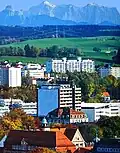 Ursprüngliches Zentralhaus vom Reichelsberg aus (1993)