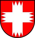 Zahnbesetztes oder gezahntes gemeines Kreuz