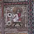 Zillis Detail: Thronender König mit Messer
