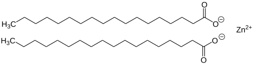 Struktur von Zinkstearat