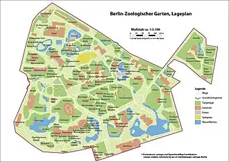 Lageplan des Zoos