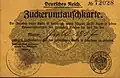 Zuckerumtauschkarte