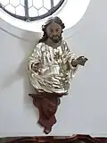 Silbern gefasste Büste Christi, ca. 1720/1730