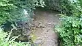 Zusammenfluss von Falkenseebach (vorne) und Großwaldbach (rechts) zur Roten Traun (links)
