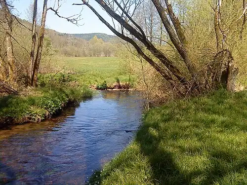 Zusammenfluss von Lohrbach und Flörsbach