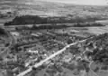 Eschikofen im Jahr 1954. Am linken Bildrand ist ein Teil der SBB-Brücke über die Thur zu sehen.
