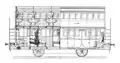 Doppelstockwagen der französischen Ostbahn