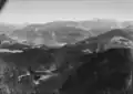 Caumasee, historisches Luftbild von Werner Friedli (1954)