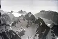 Luftbild (1928) des Krönten aus 3100&nbsp;m&nbsp;ü.&nbsp;M. von Osten