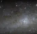 Detailaufnahme des Zentrums mithilfe des Hubble-Weltraumteleskops
