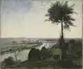 Carl Fredrik Hill: Seine-Landschaft mit Pappeln