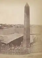 Obelisk von Thutmosis III. im Hafen von Alexandria, Ägypten