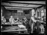 Innenansicht der Claridenhütte, 1909