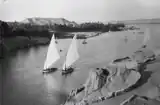 Aussicht vom Katarakt-Hotel auf den Nil, Assuan, zwischen 1926 und 1927