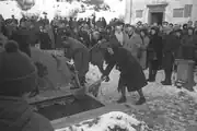Am Grab im Friedhof bei der Kirche San Giorgio, Borgonovo, Foto: Ders.