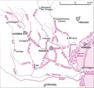 Kanalsystem des Bacchiglione