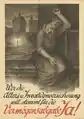 Abstimmungsplakat von József Divéky