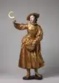Heilige Notburga,[4] Christian Jorhan d.&nbsp;Ä. (1727–1804), Landshut um 1775/1780, Linden­holz, Germanisches Nationalmuseum in Nürnberg