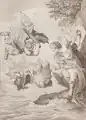 Vierte Auflage (1858): Stich von Andreas Schaufele mit Schattierungen und stärker ausgearbeitetem Hintergrund