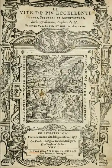 Band 1 (= Teil I und II der Biographien), Titel-Variante mit Holzschnitt in der Mitte