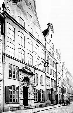 Das alte Schabbelhaus in der Mengstraße 36 (um&nbsp;1900)