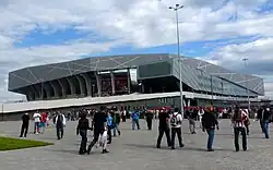 Außenansicht der Arena Lwiw