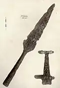 Wikingerwaffen aus Fund vor Jaromarsburg 1933
