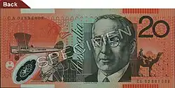20 Dollar, Rückseite