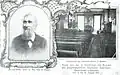 Bethelkapelle am Ansgarikirchhof (Inneres um 1901) mit Prediger Johannes Wiehler