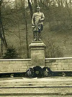 Bismarckdenkmal am Eingang zum Stadtpark