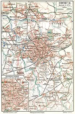 Bochumer Innenstadt, Meyers Konversationslexikon, 1900