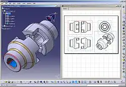 Screenshot von CATIA V5